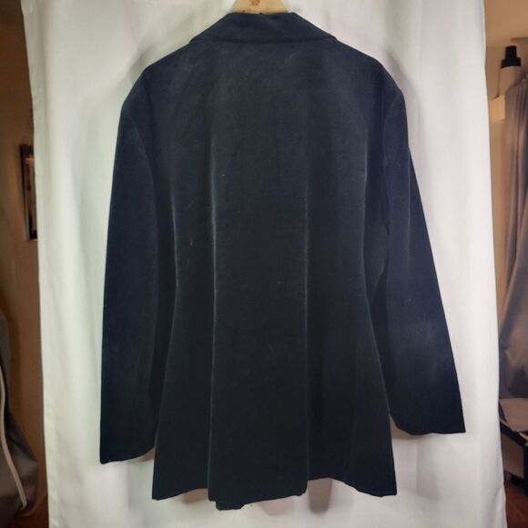 Plus Vintage Velvet Blazer Jacket - Picture 2 of 16